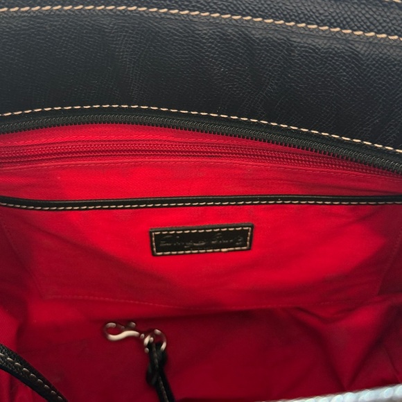 Dooney & Burke Black Leather Tote Bag 13”x 10”x5.5” - Picture 3 of 5